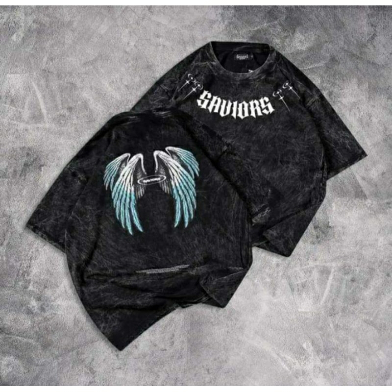 KAOS DISTRO OVERSIZE MOTIF SAVIOR WASH