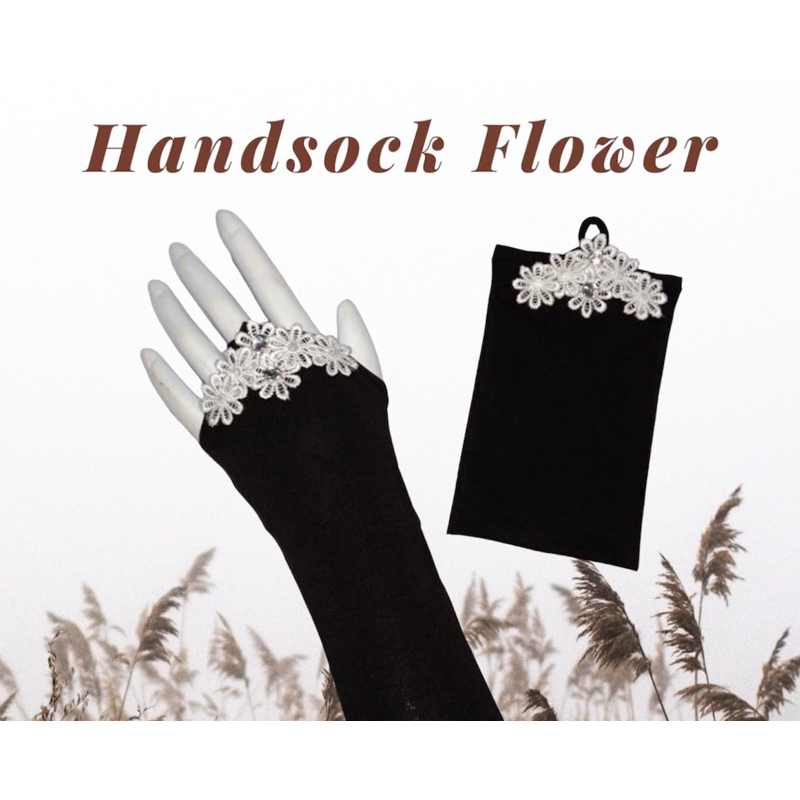 Handsock Cincin Flower Full || Handsock Cincin Bunga || Handsock Renda Ring Flower || Manset Wanita 
