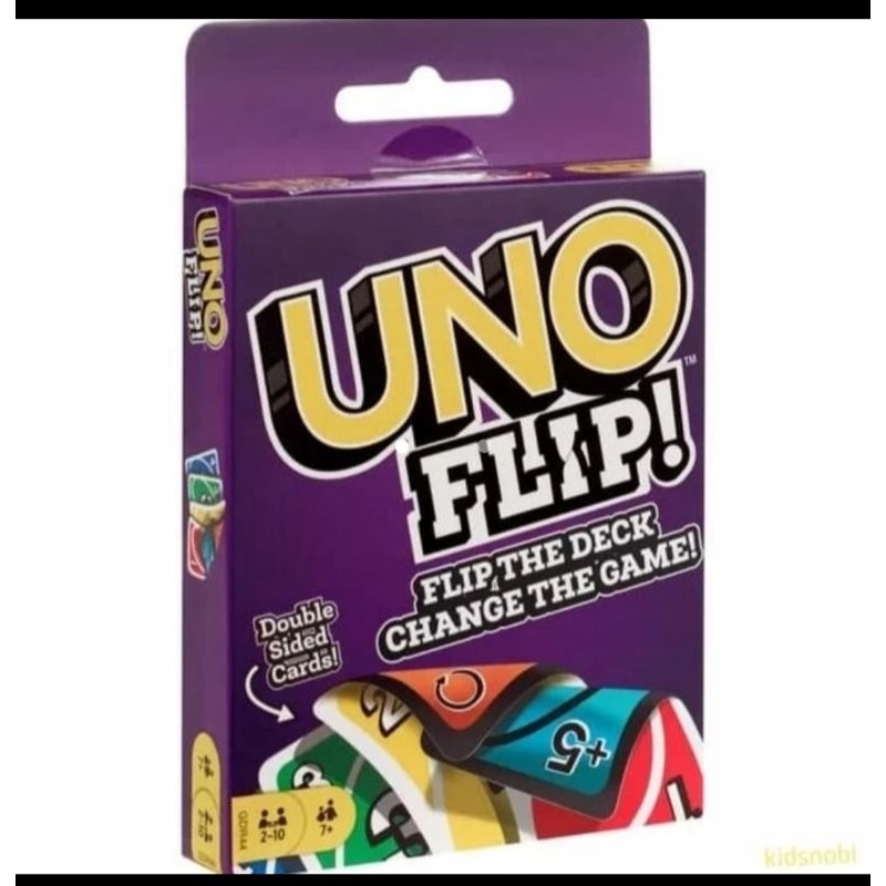 Permainan Kartu UNO Flip Original Mattel