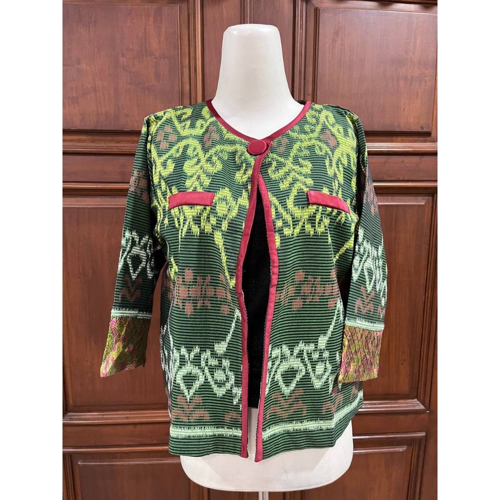 PROMO CUCI GUDANG - Blazer songket trikot - BATIK WANITA MODERN - BLUS BATIK WANITA - BATIK WANITA K