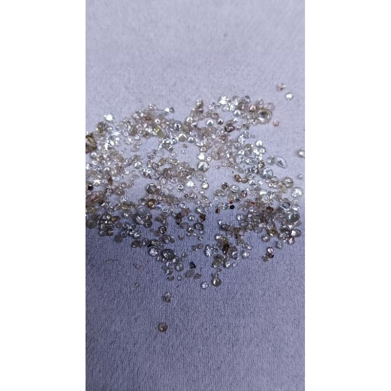 berlian eropa asli gugur campur ,untuk perhiasan emas perak