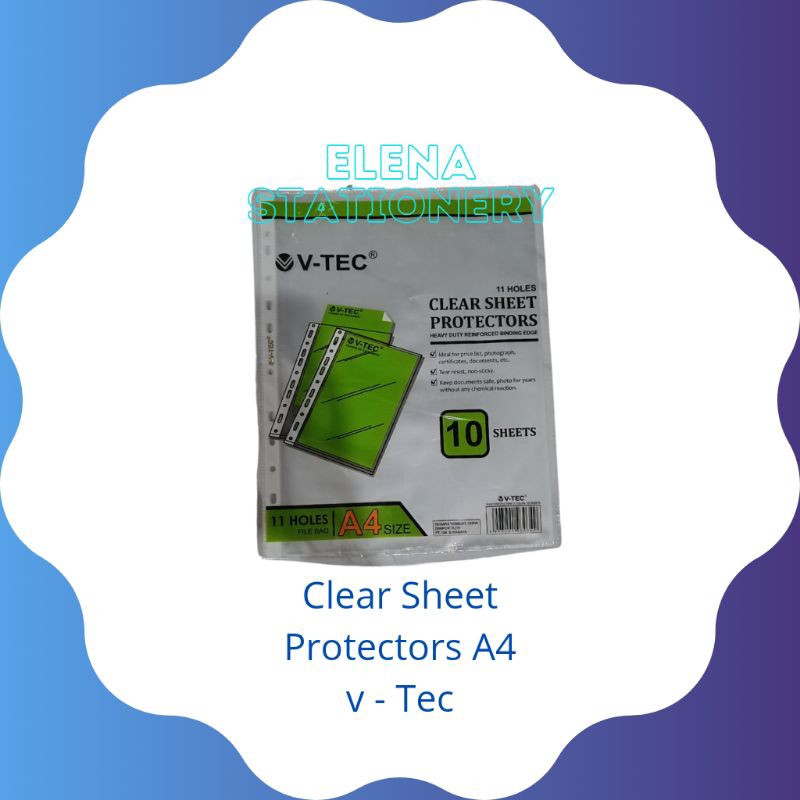 

clear sheet protector A4 v tec