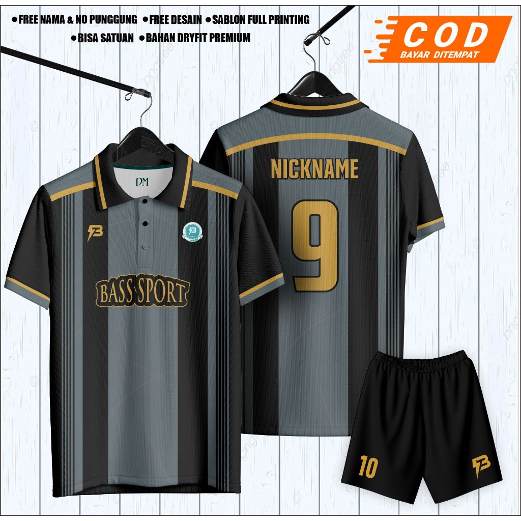 Jersey futsal printing jersey bola jersey retro jersey berkerah gratis nama nomor punggung (bisa sat
