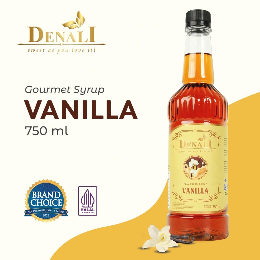 

DENALI VANILLA SYRUP 750 ML - DENALI SIRUP