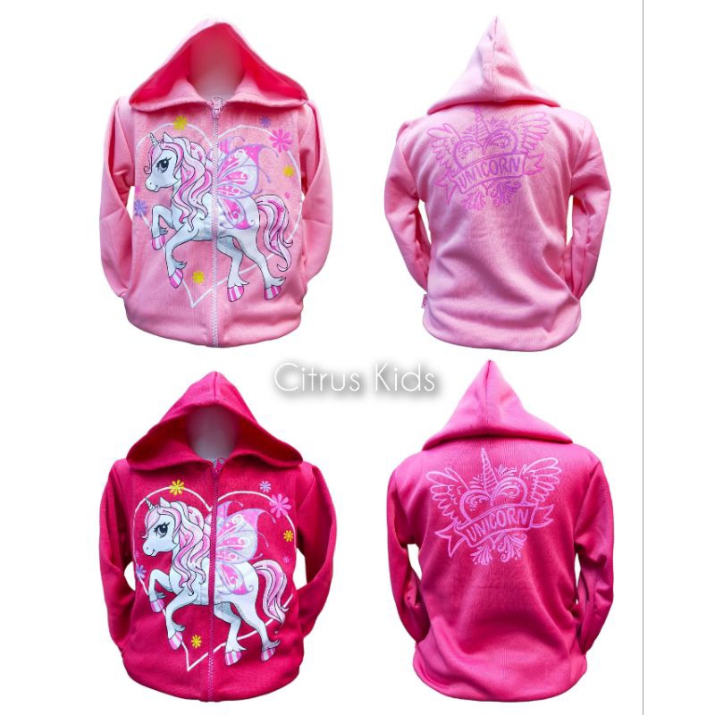 Jaket Anak Perempuan Unicorn Love Bahan Fleece/Jaket Anak/Jaket Anak Cewek Murah/Jaket Anak Perempua