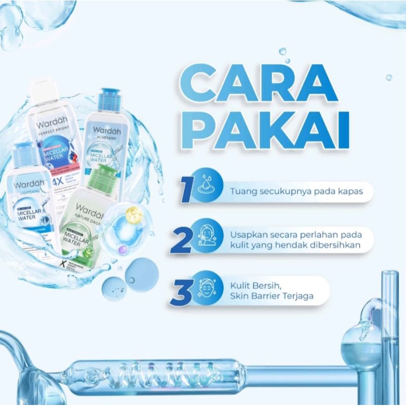 Wardah Micellar Water Nature Daily Aloe Seaweed  100 ml