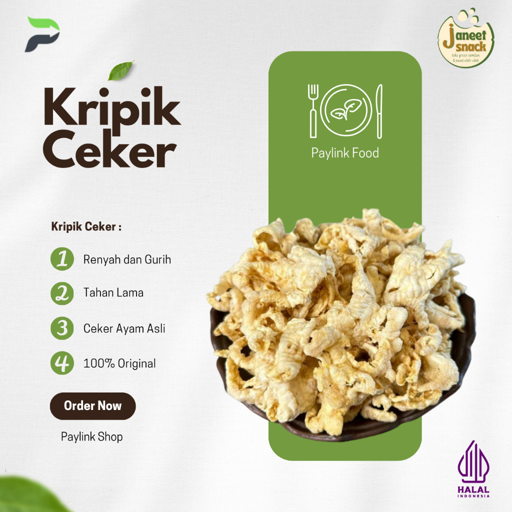 

KRIPIK CEKER AYAM | CEKER AYAM ASLI | 250Gram | 500Gram