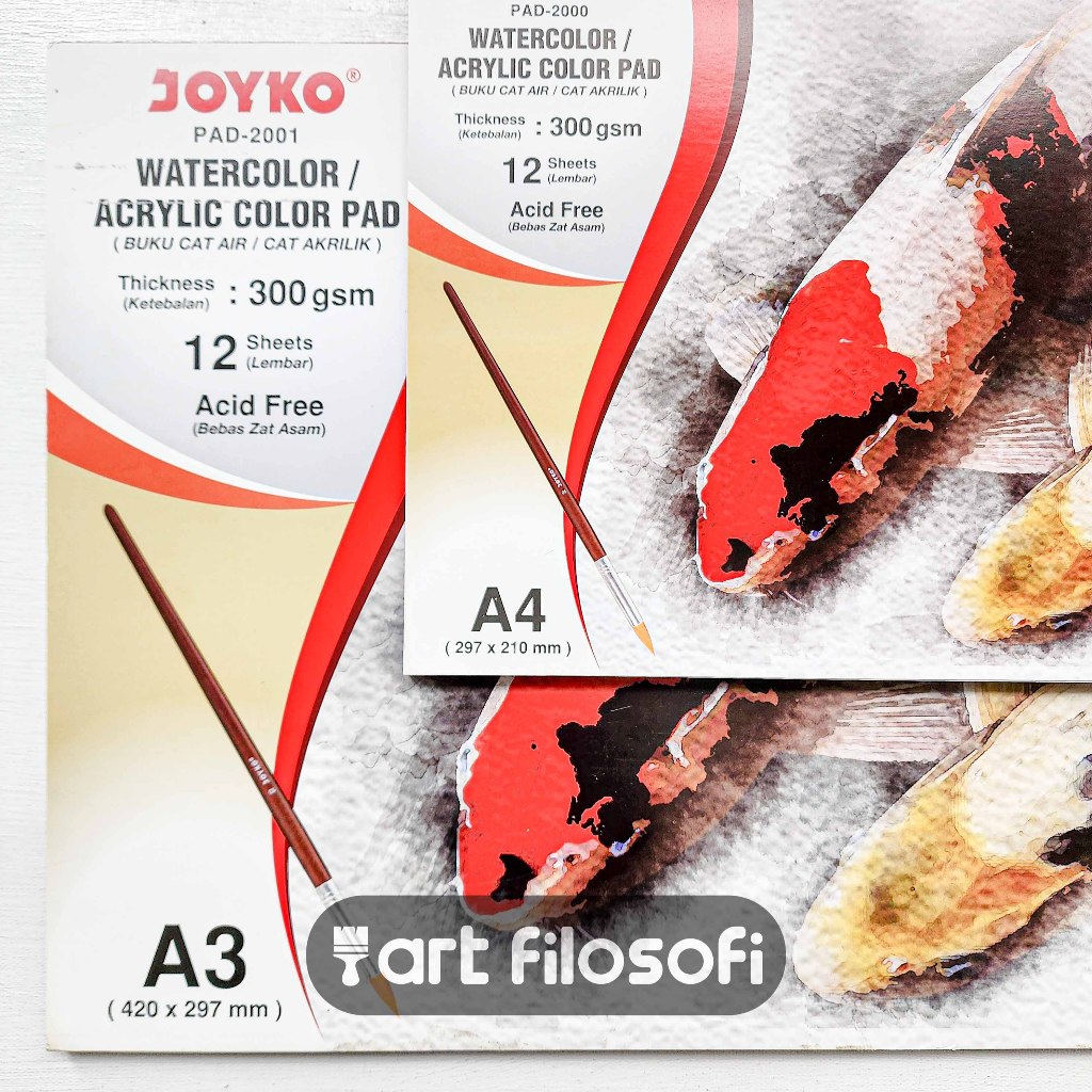 

Joyko Watercolor Acrylic Pad A3 PAD-2001 | Buku Gambar