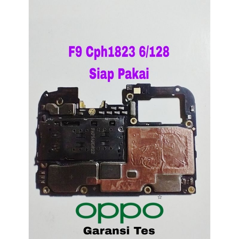 mesin oppo f9 6/128 cph1823 original normal siap pakai no pola