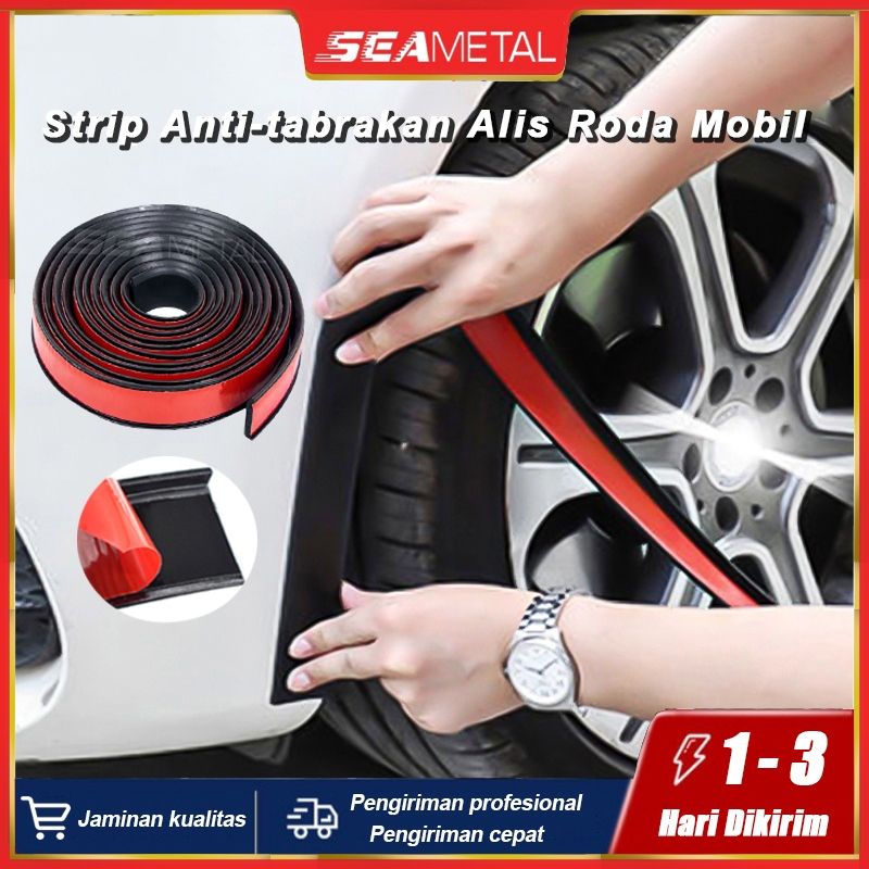 SEAMETAL Karet Fender Mobil Strip Anti-tabrakan Alis Roda Mobil Karet Pelindung Fender Mobil List Fe
