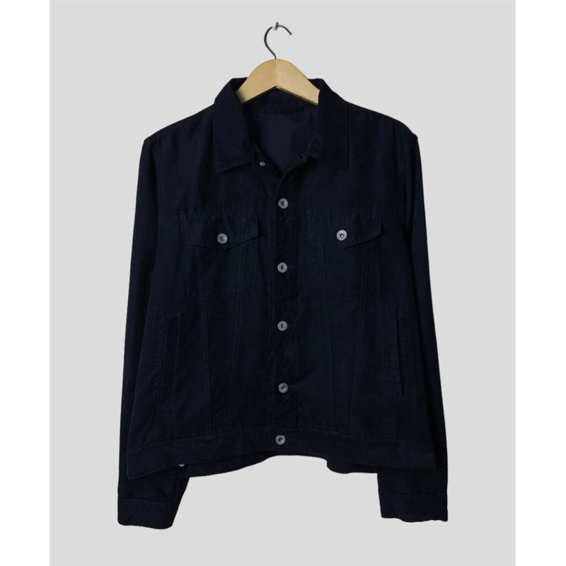 UNIQLO FAUX SUEDE TRUCKER JACKET