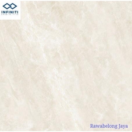 Infiniti Granit Tile 60x60 Botticino Cream (Glossy)