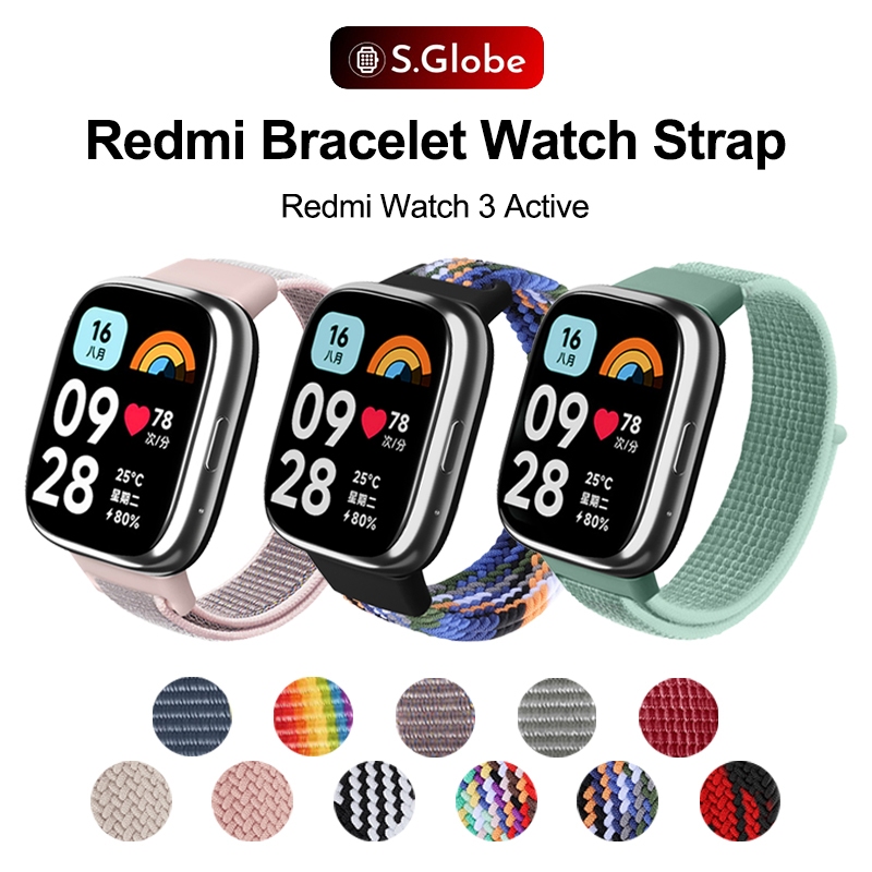 Strap Redmi Watch 3 Active Sports Breathable Nylon Velcro Wristband