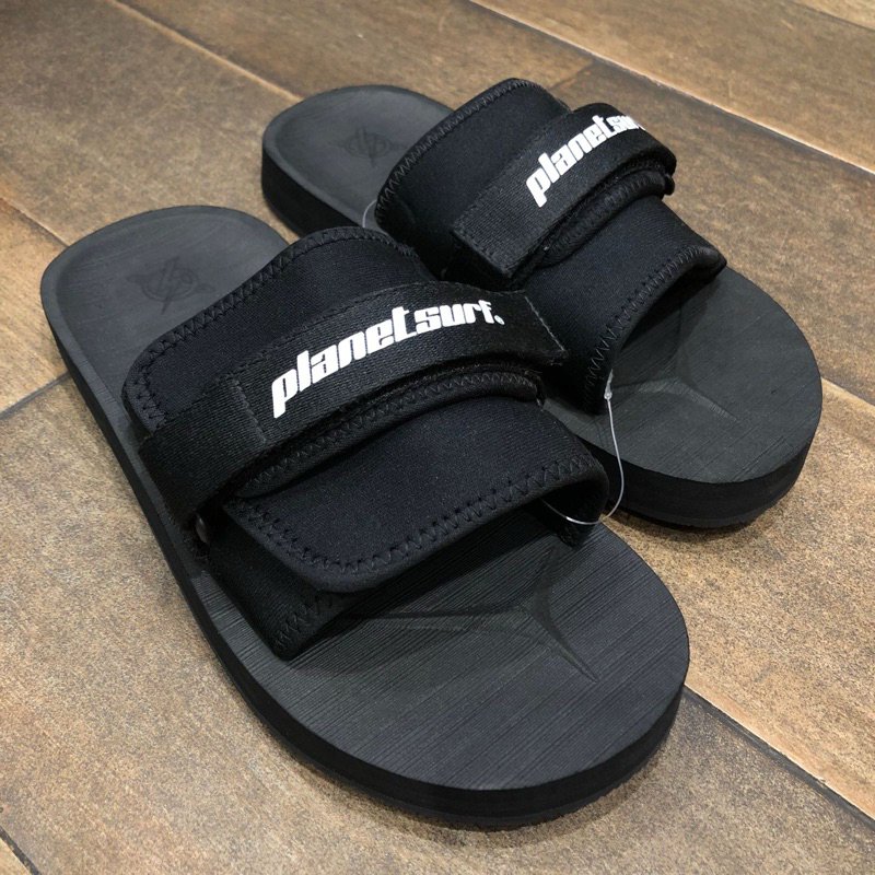 Sendal Planet Surf Original Slip on Rivendell men Sandal Black