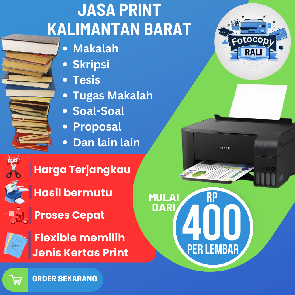 JASA PRINT/ CETAK KERTAS HITAM PUTIH & WARNA