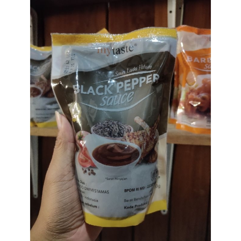 

my taste saus lada hitam (black pepper sauce) 500 gram