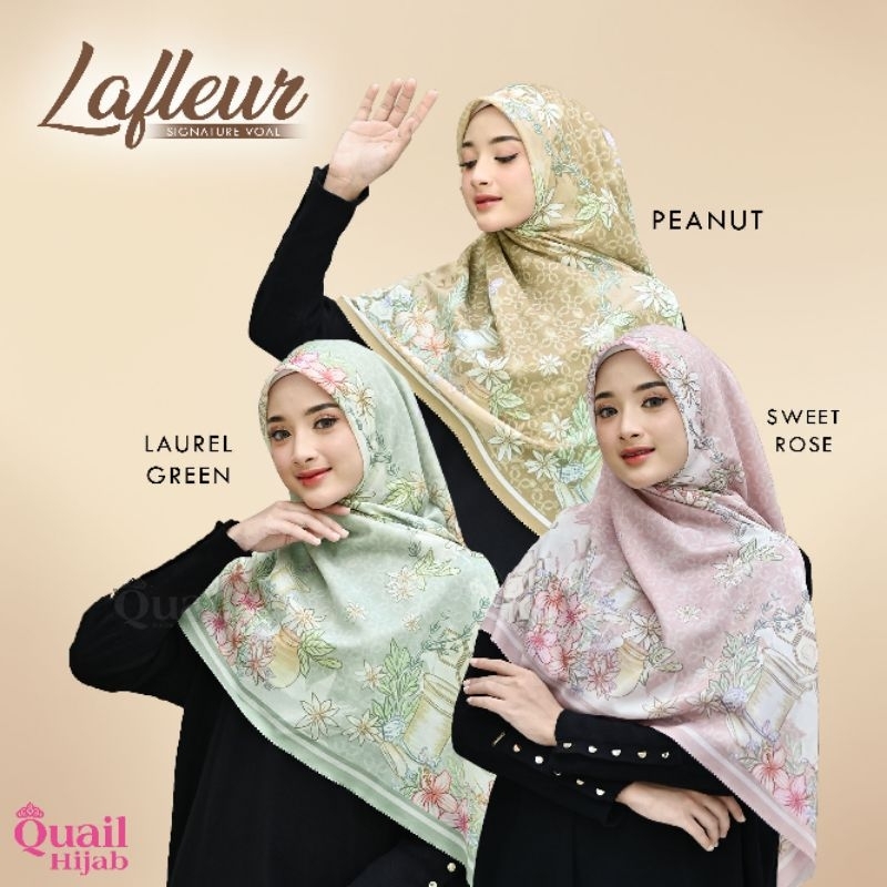 Quail Hijab Segi Empat Voal LAFLEUR SERIES