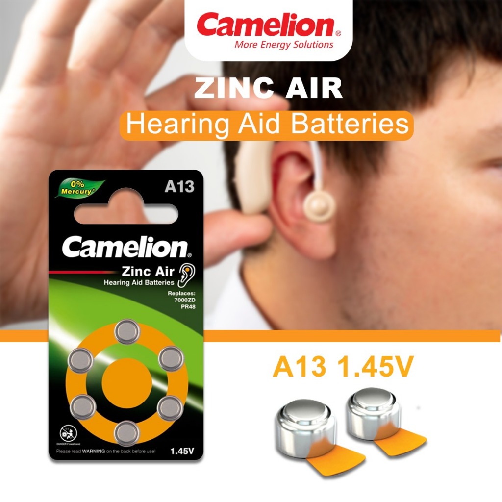 Baterai Alat Bantu Dengar A13 - Camelion Baterai Alat Bantu Dengar - A13 - Baterai Telinga A13