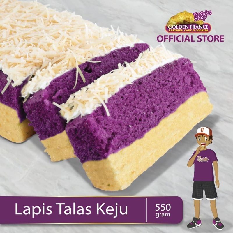 

Lapis Talas Bogor Keju Oleh-Oleh Bogor By Golden France (470gram)