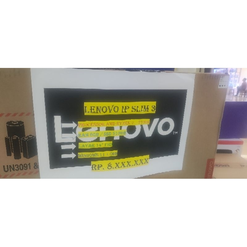 LENOVO IP SLIM 1 RYZEN 7 7730U 8GB LPDDR5 SSD 512GB