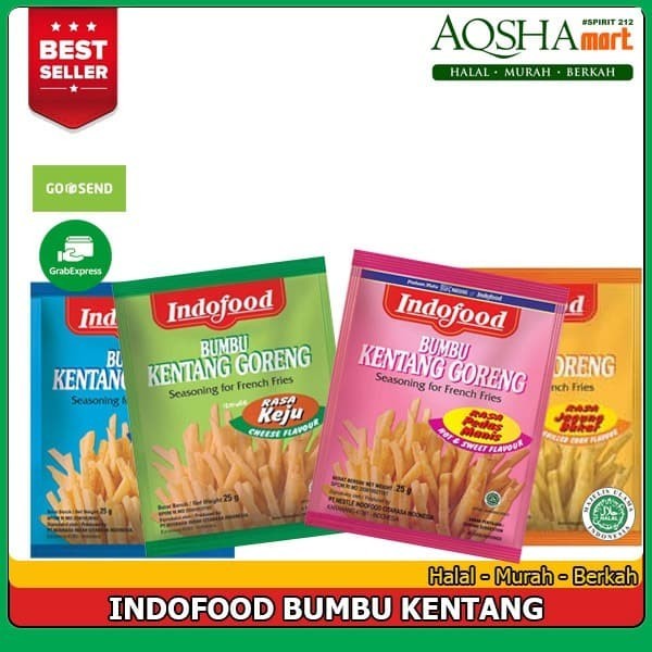 

INDOFOOD BUMBU KENTANG GORENG JAGUNG BAKAR KEJU BARBEKIU PEDAS MANIS