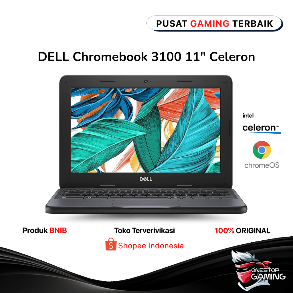 Dell Chromebook Celeron 32GB 4GB GARANSI RESMI