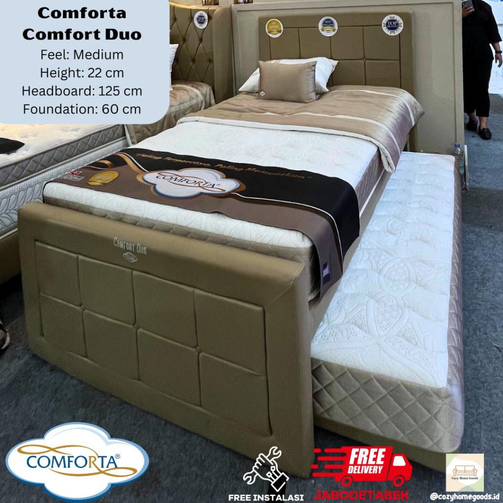 Springbed - Kasur Tidur - Comforta Comfort Duo - Matras Kasur - Comfort Medium - Comforta - Kasur At
