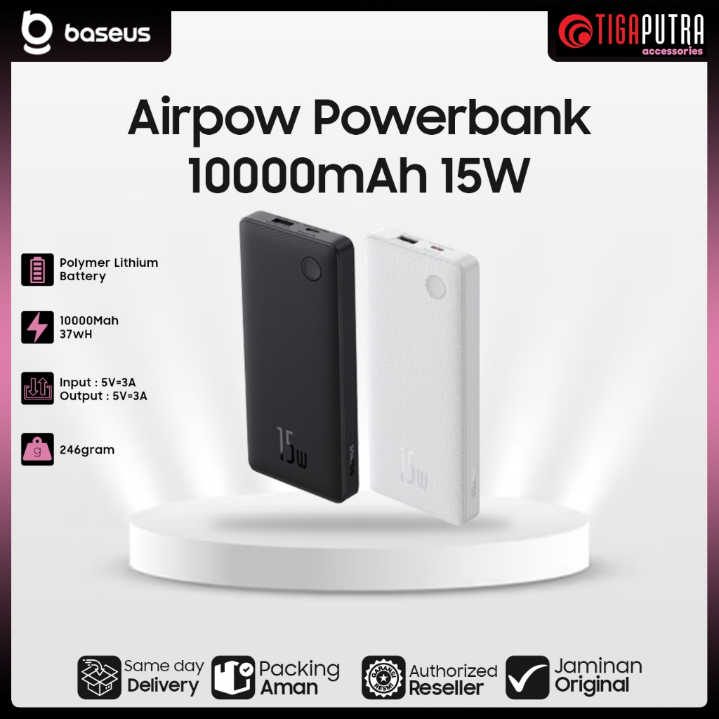 Baseus Airpow Lite Powerbank 10000mAh 15W