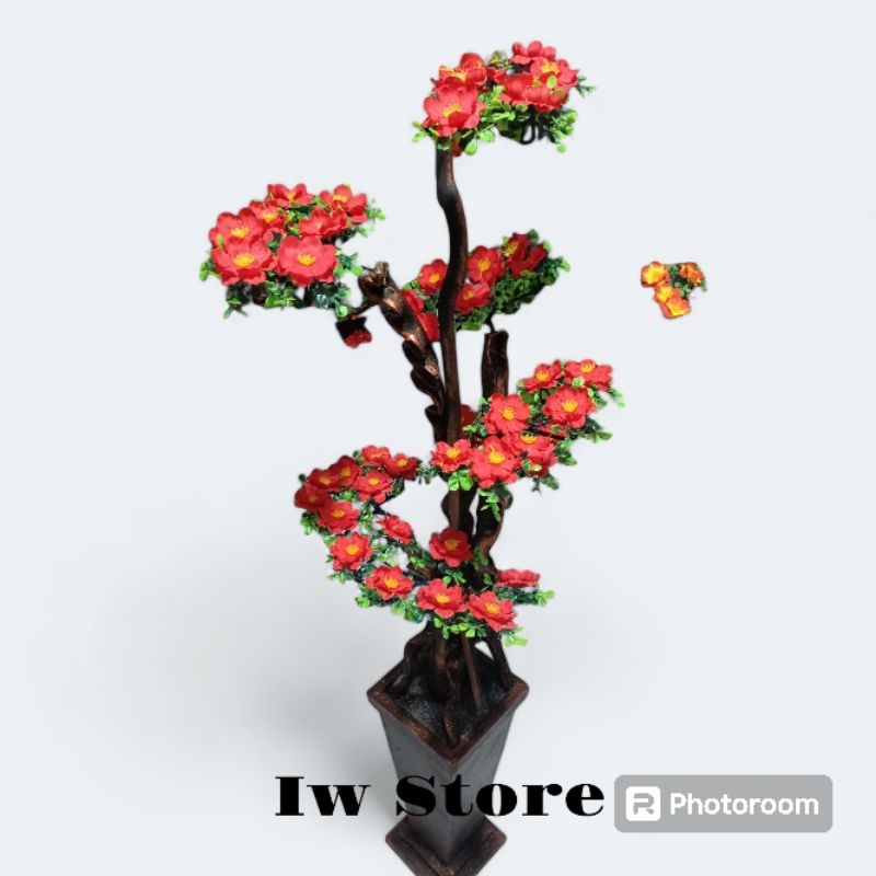 bunga hias sudut ruangan