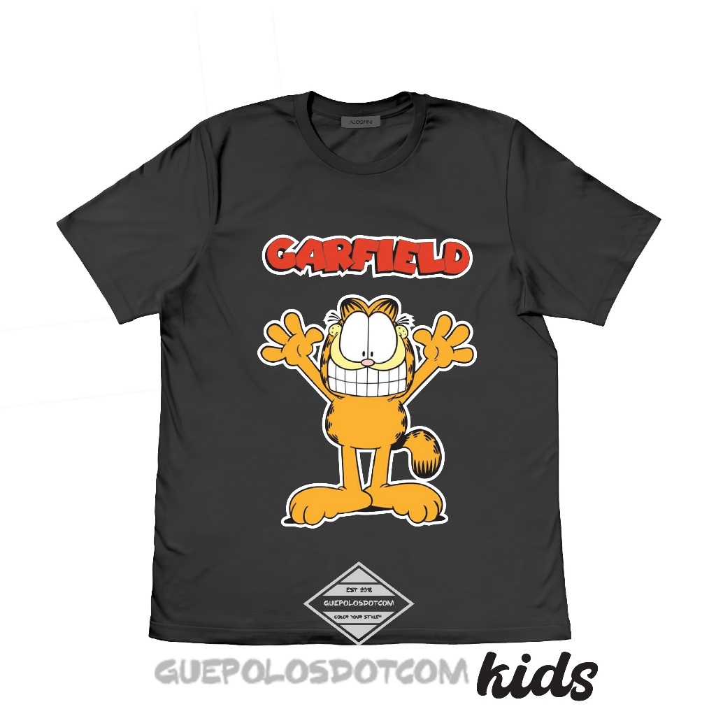KAOS T-SHIRT GAMBAR GARFIELD LUCU - kaos gambar garfield lucu murah - guepolos