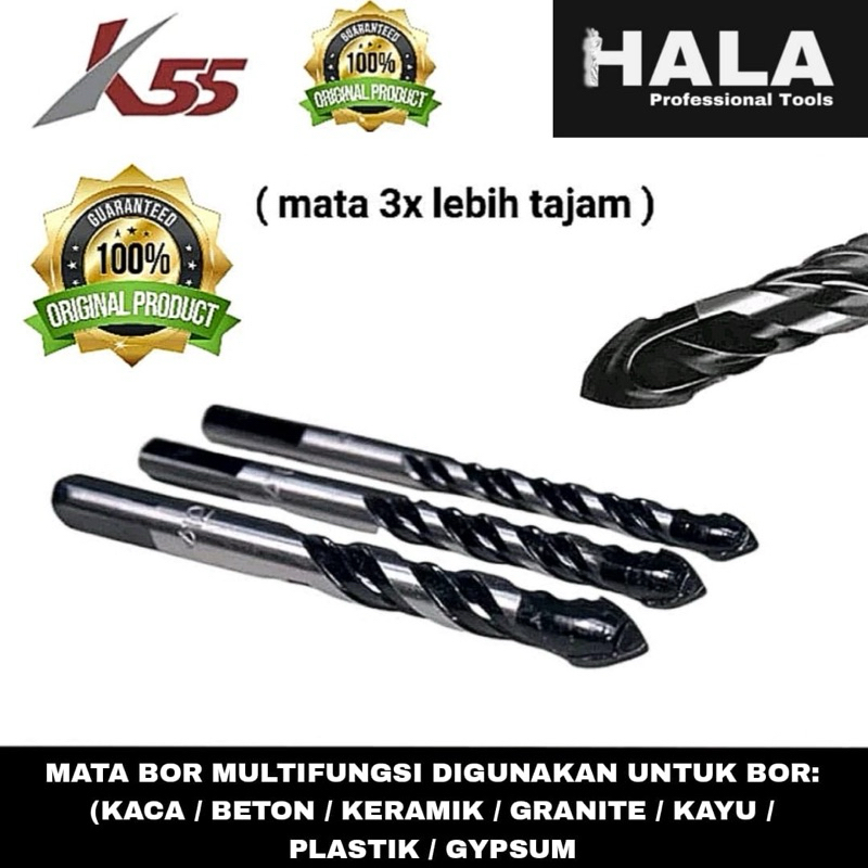 K55 || MATA BOR MULTIFUNGSI (KACA / KERAMIK / GRANITE / BETON / KAYU / PLASTIK / GYPSUM)