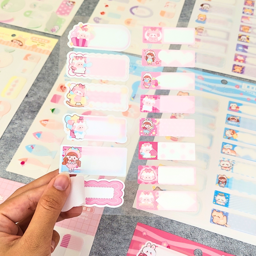 

Sticker Label Nama Waterproof Anti air / Stiker Label Nama CUTE Funny / sticky note