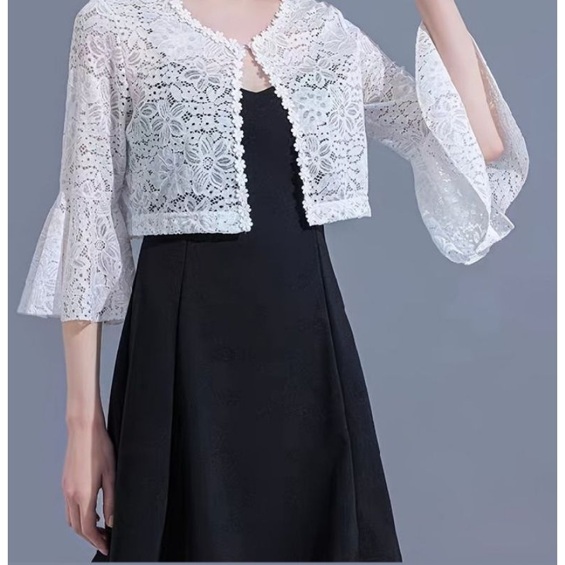 auter kardigan cantik auter kardigan brokat Syahrini premium