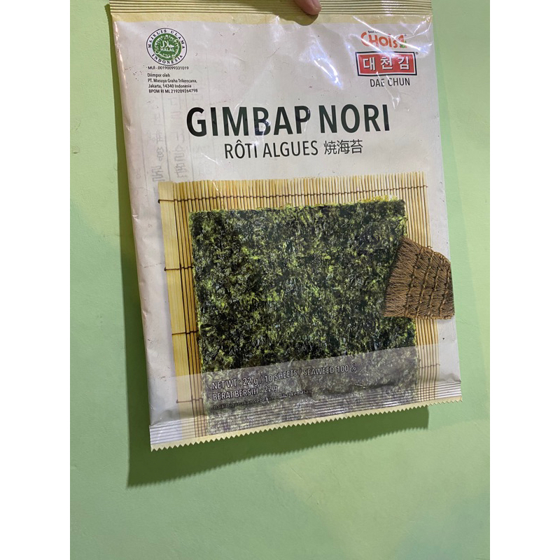 

gimpap nori sushi gimbab isi 10's Dae Chun rumput laut seaweed
