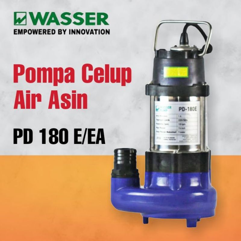 WASSER PD 180 E PD 180 EA Pompa Celup Air Asin Salt Water Submersible Pump