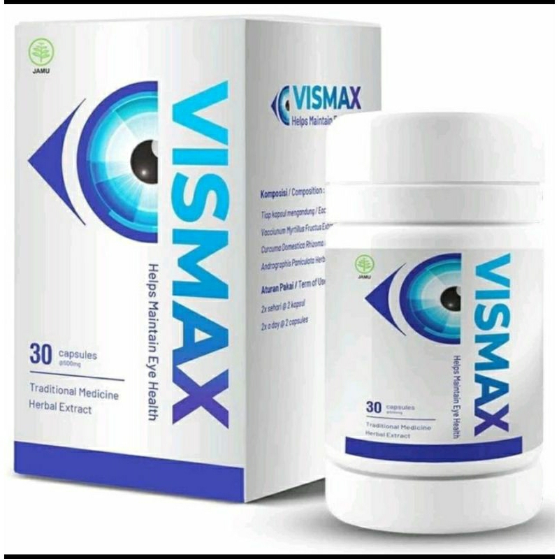 Vismax Asli Original Mengobati Mata Minus Plus Rabun Katarak 1 Botol Isi 30 Kapsul