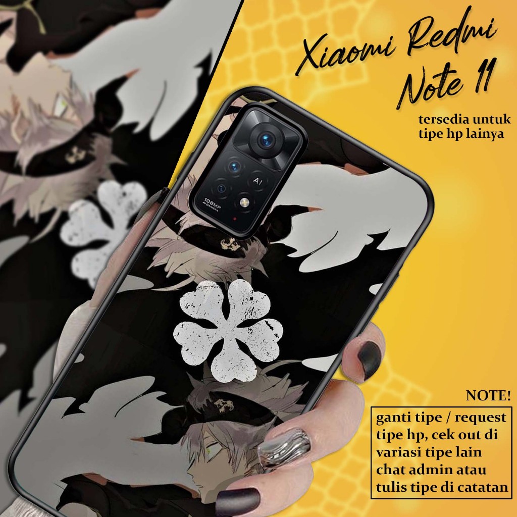 Case Xiaomi Redmi Note 11 Terbaru - ( BLACK CLOVER ) - Case Hp - Casing Hp Xiaomi Redmi - Softcase H