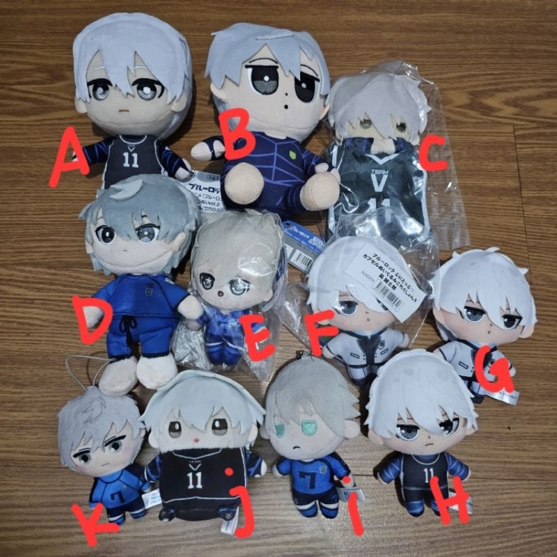 nuigurumi plush blue lock nagi tomonui punitop mameito gashapon