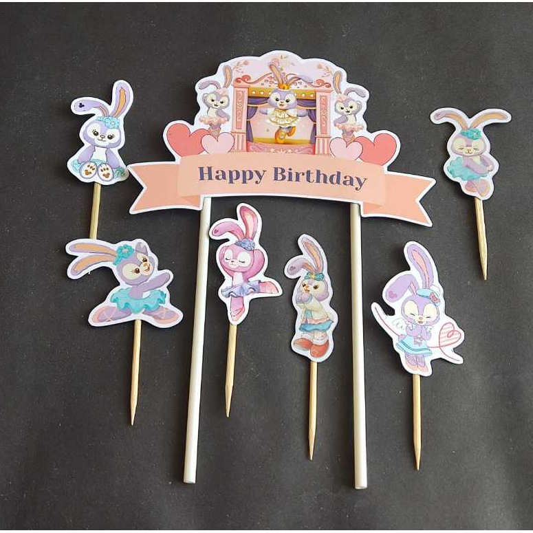 topper stella lou hiasan kue ulang tahun