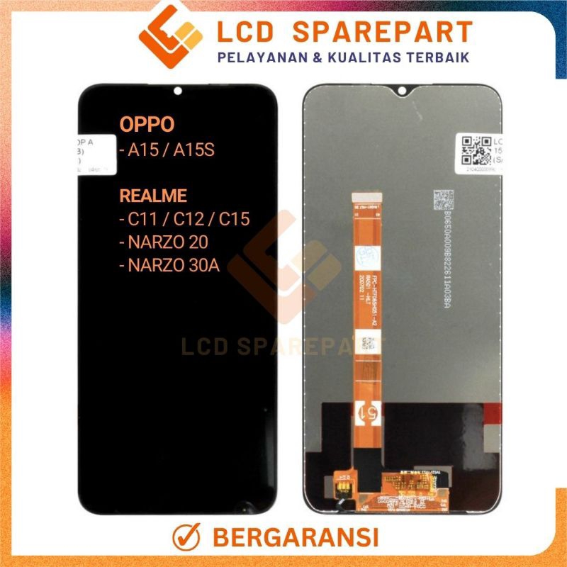 LCD Touchscreen Realme C15, Realme C12, Realme C11, Realme Narzo 20, Narzo 30A ORI Fullset