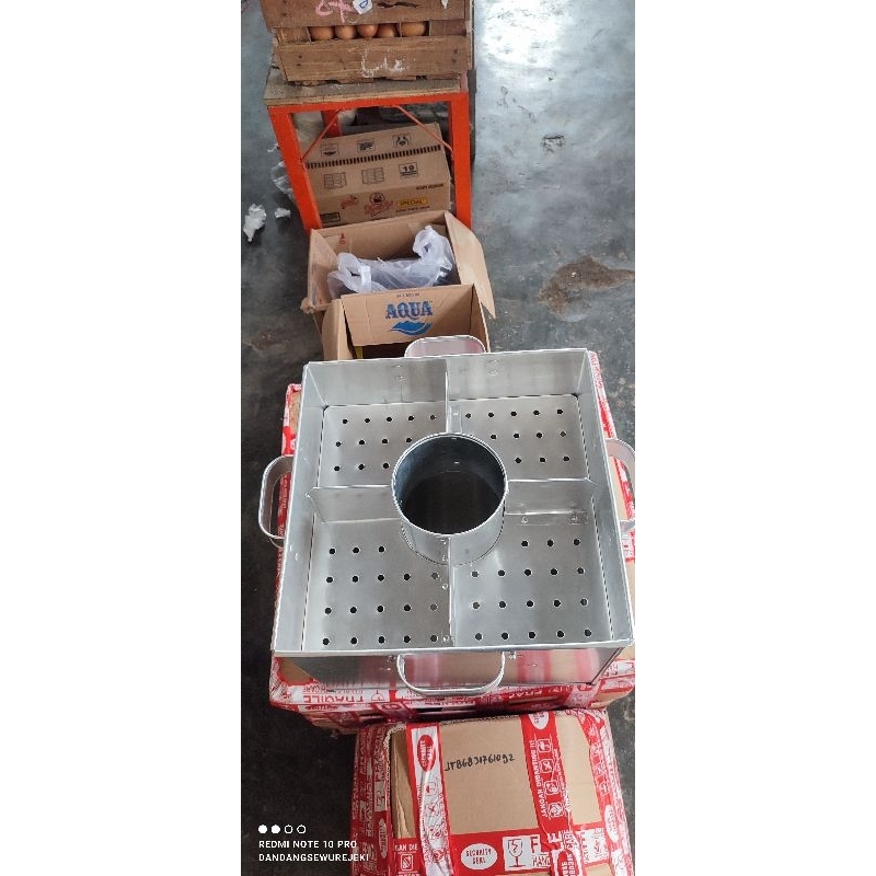 dandang bakso kotak sekat 4 uk 35×35 T. 35