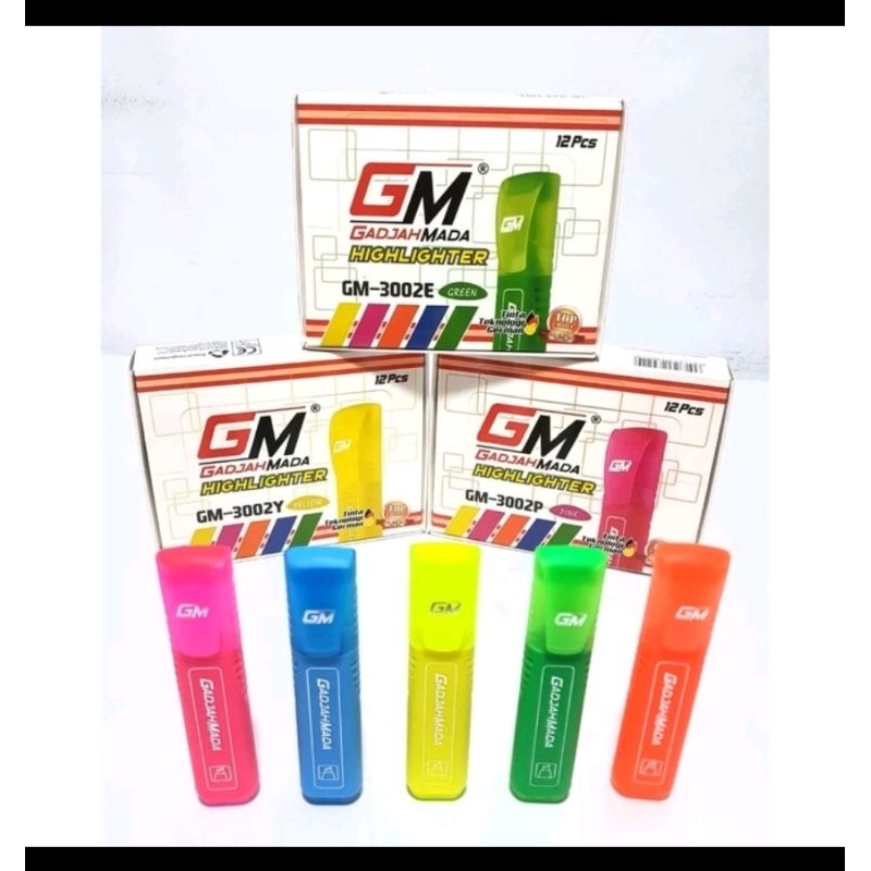 

HIGHLIGHTER / STABILO GADJAH MADA GM-3002 & STABILLO PANDA 2 SISI