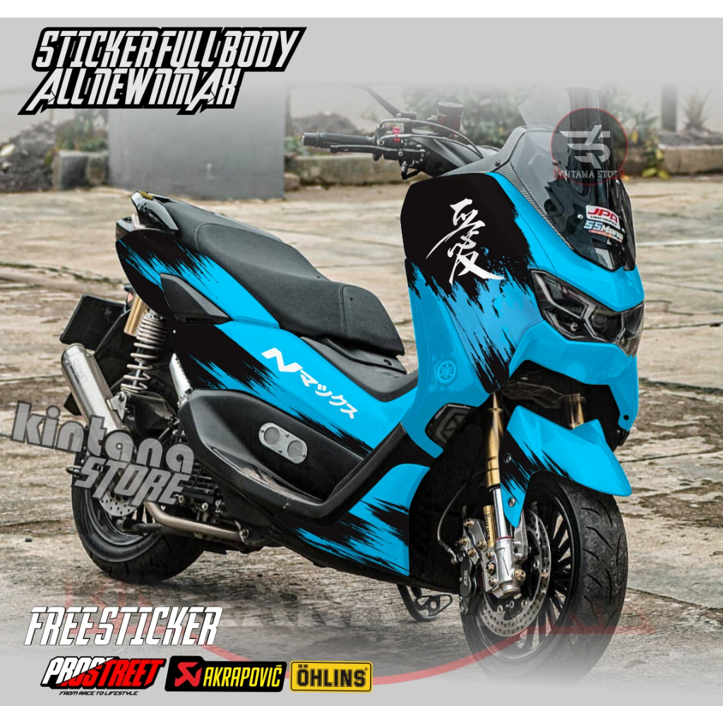 Decal Stiker Motor Decal Nmax NEW STICKER VARIASI MOTOR YAMAHA ALL NEW NMAX MOTIF TULISAN JEPANG
