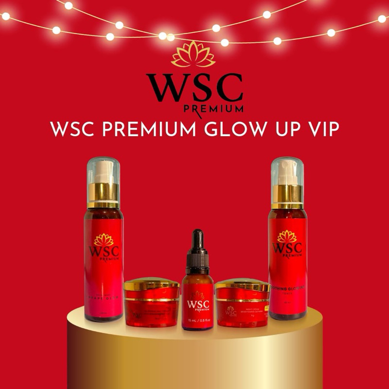 PAKET WSC PREMIUM GLOW UP VIP WITH RETINAL CREAM WSC ORGANIC CREAM GLOWING CREAM FLEK CREAM JERAWAT