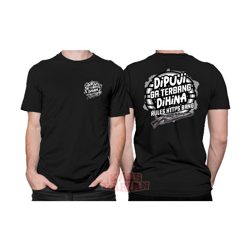 T-SHIRT KAOS DIPUJI GA TERBANG DIHINA RULES HT2PS BANG VERSI SG TERRANO FF