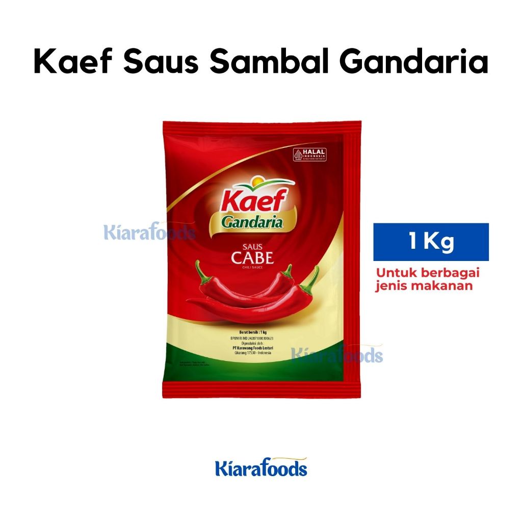 

Kaef Gandaria Saus Sambal Pedas 1 Kg