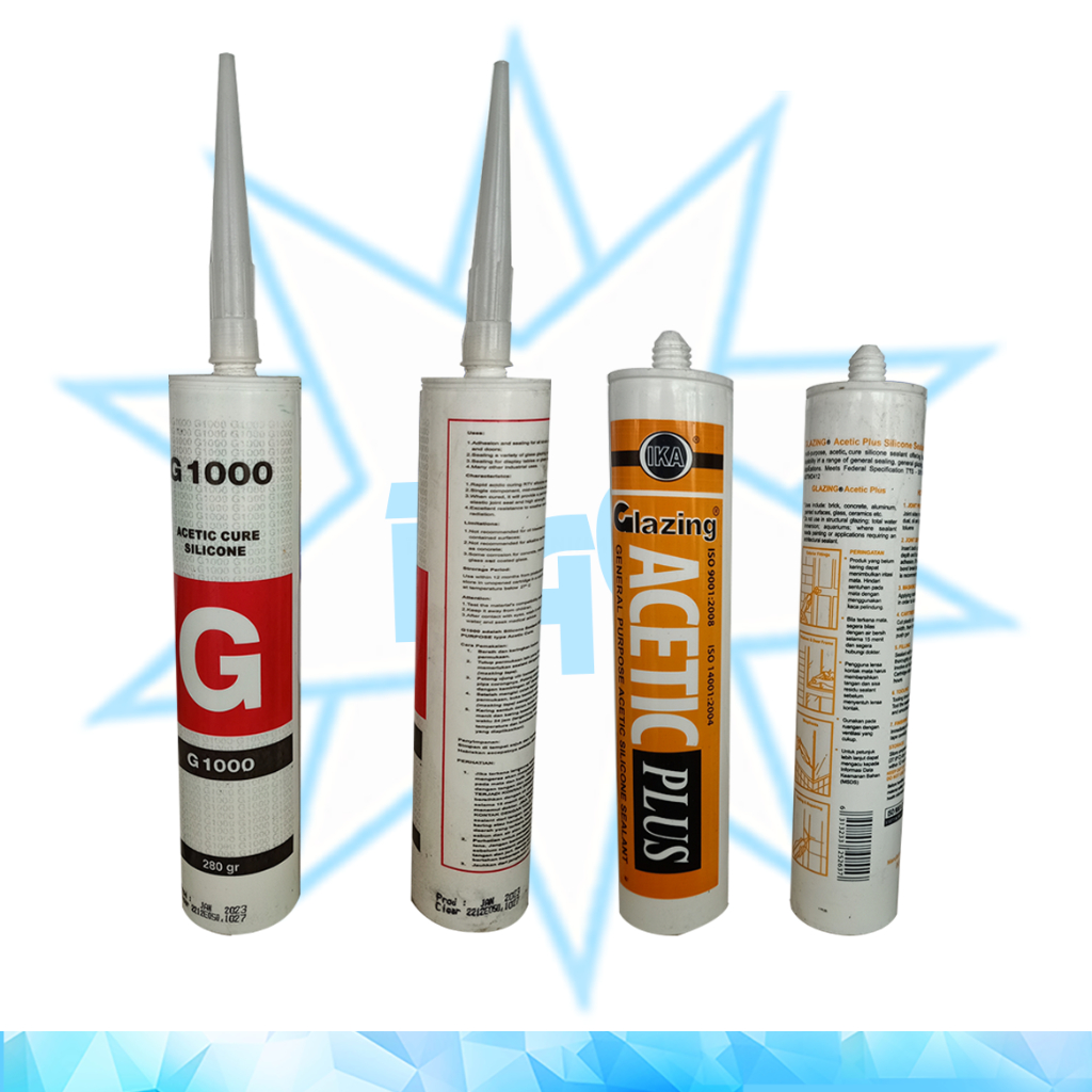 Lem Sealent tabung merk GP / LEM KACA AQUARIUM BENING SUPER KUAT / SEALENT KACA BENING/SEALENT PUTIH