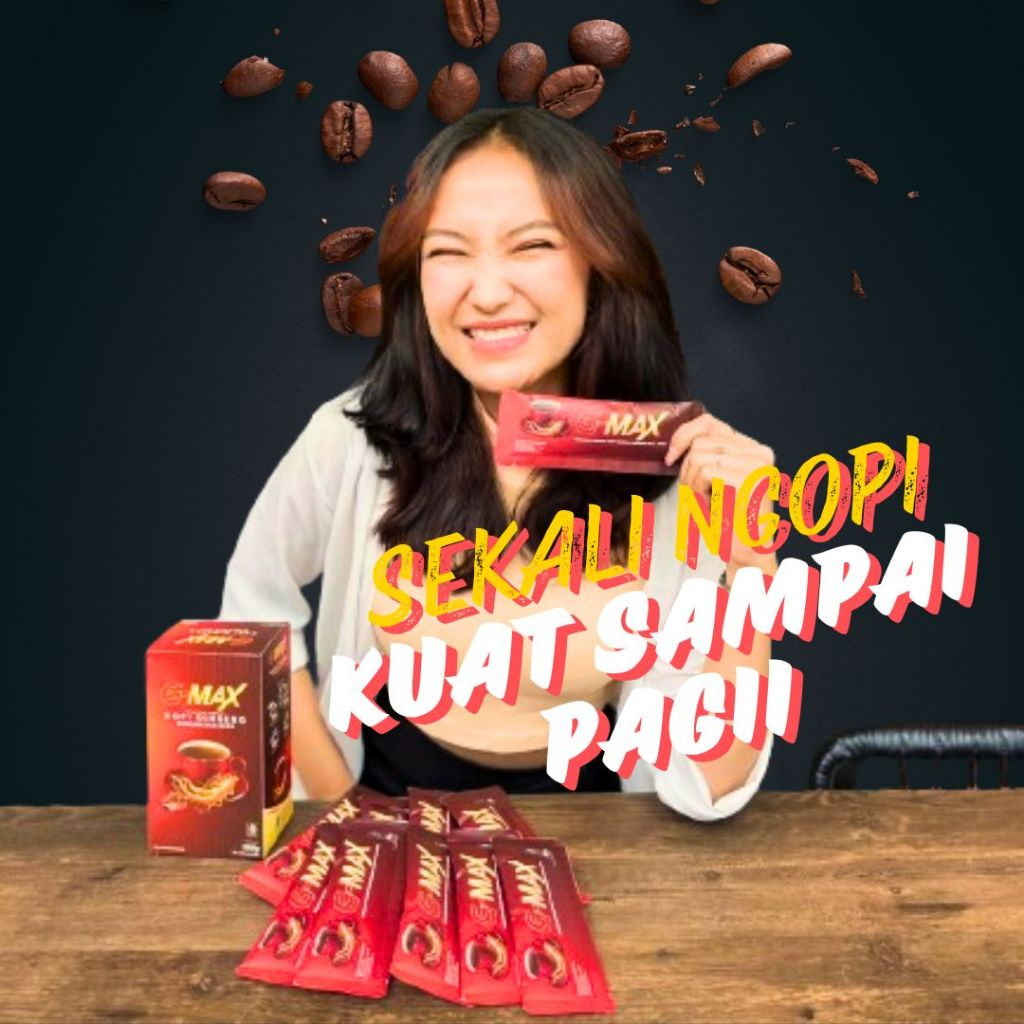 

Kopi Stamina Pria Kuat Tahan Lama GMAX Coffee Original Suplemen Pria Dewasa Pembesar Mr P Permanen Vitalitas Pria BPOM