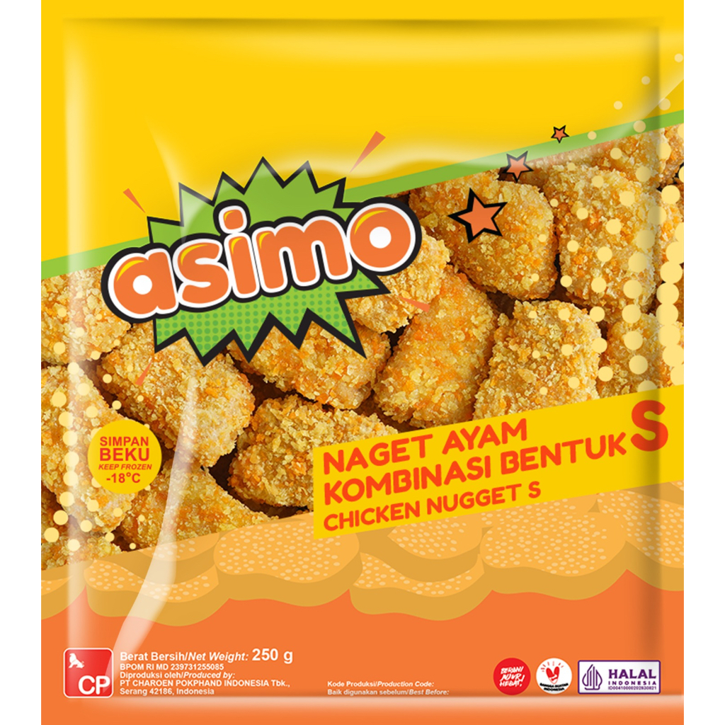 

ASIMO NUGGET KOMBINASI (BENTUK S) • NUGGET AYAM