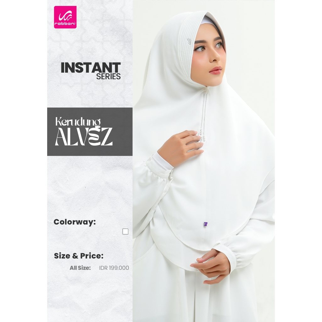 Kerudung Instan Dewasa Alvez | Kerudung Instan Rabbani | Kerudung Dewasa Rabbani  | Kerudung Instan|
